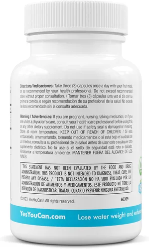 Miniatura 8 de ¡Sí puedes! Píldoras de Lipo de Agua Natural - Limpieza Diurética con Electrolitos y Vitaminas - Ayuda con la Retención de Líquidos - Sin Gluten, 21