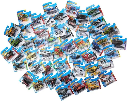 Miniatura 3 de Mattel Hot Wheels caja con 72 autos de juguete fundidos a presión básicos, al azar