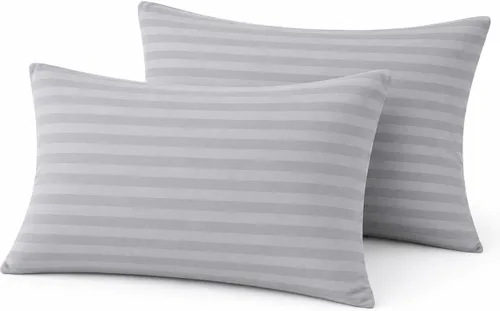 Miniatura 35 de COTTON STICH™ Juego de 2 fundas de almohada para niños pequeños de 14 x 20 pulgadas, 100% algodón de 600 hilos, fundas de almohada suaves y Azul
