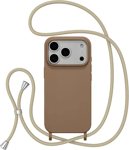 Miniatura 35 de ZTOFERA Funda Crossbody para iPhone 15 Pro con Correa de Cordón Ajustable, Funda Suave de Silicona Líquida para iPhone 15 Pro 6.1 pulgadas - Rosa