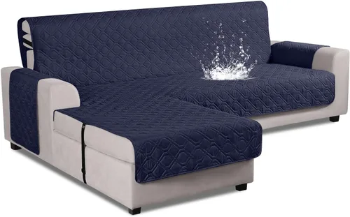 Miniatura 10 de VANSOFY Fundas de Sofá Seccional Mejoradas 100% Impermeables en Forma de L Funda Reversible para Chaise Lounge Funda Protectora de Sofá Seccional