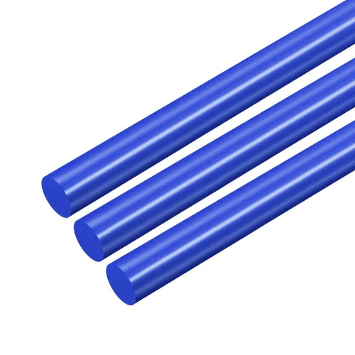 Miniatura 25 de uxcell Varilla redonda de plástico de 1/2 pulgada de diámetro y 20 pulgadas de longitud, varillas de polioximetileno, barras redondas de plástico