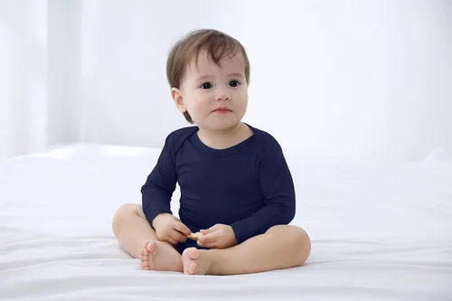 Miniatura 5 de Body de bebé con puños de manopla, body de bambú, pijama de manga larga para niño y niña