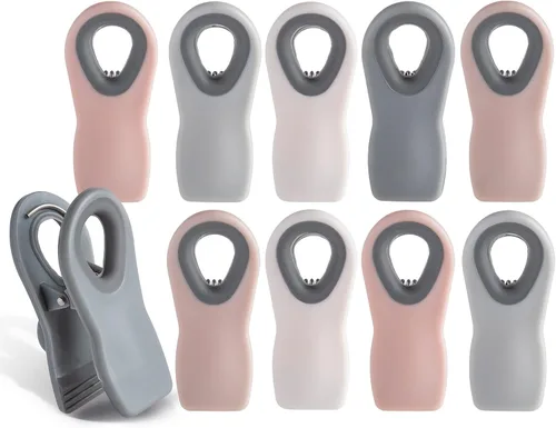 Miniatura 28 de COOK WITH COLOR Clips para bolsas de chips con imán para almacenamiento de alimentos con agarre hermético para bolsas de pan, bolsas de aperitivos