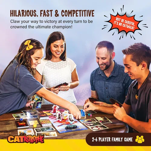 Miniatura 2 de CATastrophe Un Juego de 9 Vidas El Juego de Mesa Perfecto para la Noche Familiar y Amantes de los Gatos A partir de 10 años 2-6 Jugadores