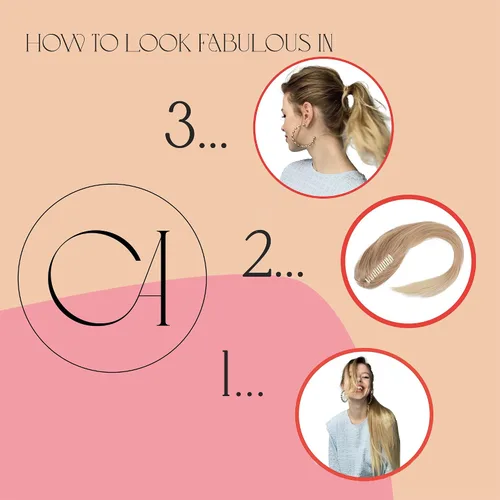 Miniatura 4 de PRETTYSHOP - Extensión de pelo largo y liso, resistente al calor