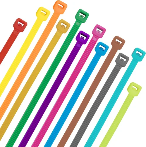 XINGO 1200 PCS Bridas de Jardín de Colores de 8 pulgadas, Resistencia de 50 libras, Bridas de Nailon Multicolor Autobloqueantes para Marcar Patas de