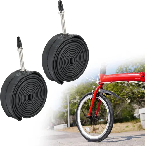 RUTU Tubo de bicicleta de 20 pulgadas de 20 x 1.125/1.50/1.75/2.50/3.0/3.5/4.0 con accesorio de instalación, tubo de bicicleta de 20 pulgadas con 2