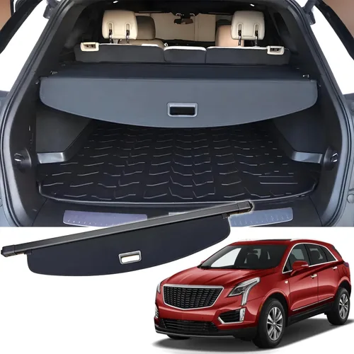 Cubierta retráctil para maletero trasero compatible con Cadillac XT5 2025-2017, protector de pantalla de seguridad para tonneau, pantalla de