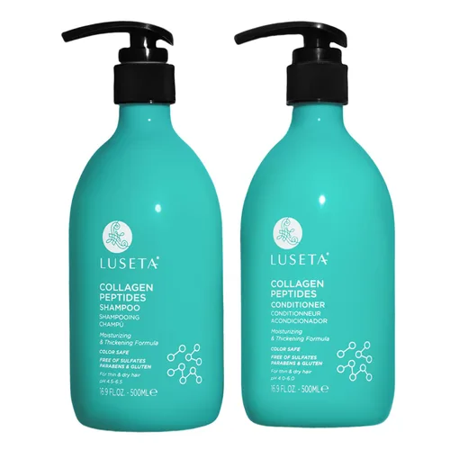 Miniatura 8 de Luseta - Juego de champú y acondicionador de queratina tratamiento hidratante para cabello seco, suavizar y reparar el cabello dañado para mujeres