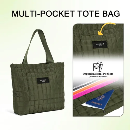 Miniatura 4 de Large Tote Bag for Women Travel Tote Bag SATIN SAINT lifestyle Women Tote Bags for Work Daily Womens Bags Beach Bag