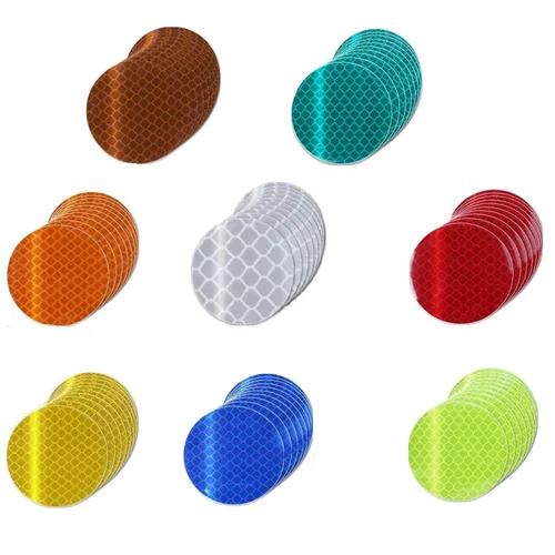 Miniatura 63 de Cinta reflectante blanca de 4 pulgadas, adhesivo de seguridad de advertencia impermeable para exteriores (10 pies)
