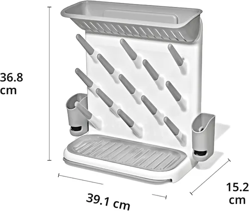 Miniatura 8 de Rejilla de secado expandible Oxo Tot – Rejilla de secado ahorradora de espacio Esenciales para recién nacidos y bebés Esenciales