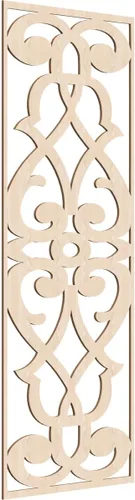Miniatura 189 de 9 3/8"W x 24 3/8"H x 1/4"T Bellaire Decorativos Paneles de pared de madera calado, abedul