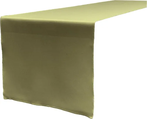Miniatura 18 de LA Linen™ mantel de popelina de poliéster de 14 por 108 pulgadas Blanco P