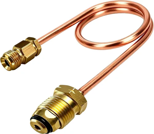 Regulador de Cambio Automático Coleta de Cobre POL x 1/4" Conexión Macho Invertida 15" de Largo