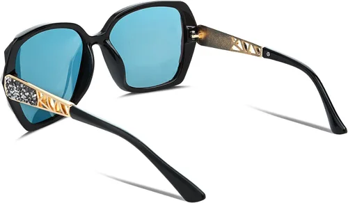 Miniatura 21 de FEISEDY - gafas de sol polarizadas para mujer, marco compuesto brillante B2289