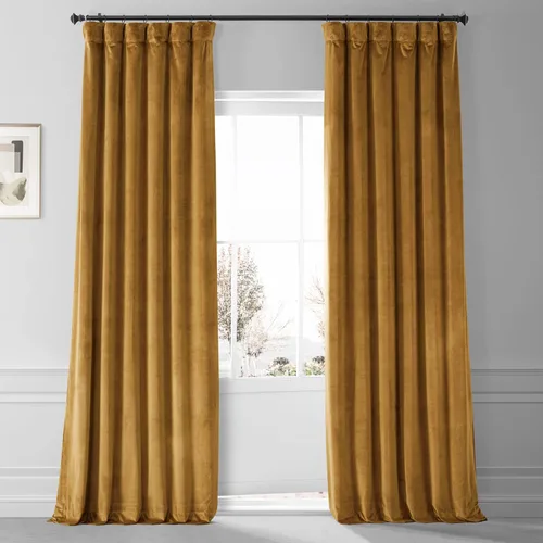 Miniatura 20 de HPD Half Price Drapes Signature - Cortinas opacas de terciopelo extra anchas para dormitorio (1 panel), 100 pulgadas de ancho x 84 pulgadas de Verde