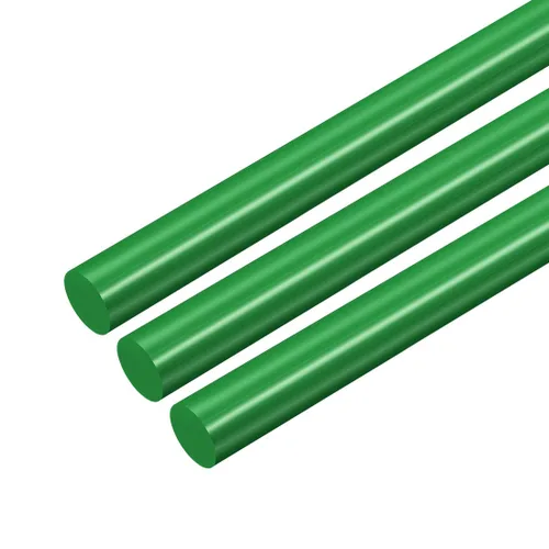 Miniatura 16 de uxcell Varilla redonda de plástico de 1/2 pulgada de diámetro y 20 pulgadas de longitud, varillas de polioximetileno, barras redondas de plástico