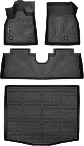 Miniatura 35 de Alfombrillas de TPE para Toyota Highlander 2014-2019 7 y 8 asientos, protección para todo tipo de clima, forros de piso de automóvil resistentes