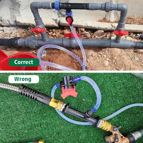Miniatura 4 de Kit de inyector de fertilizante Venturi de riego - Inyectores mezcladores de 3/4 pulgadas para sistema de tubo de agua de agricultura de jardín