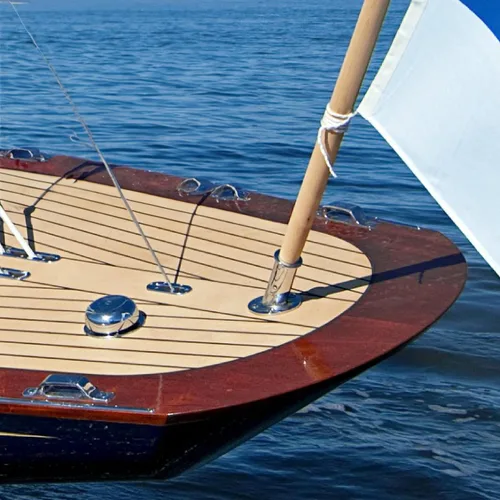 Miniatura 6 de Five Oceans Enchufe para mástil de bandera de barco de montaje superior, soporte para asta de bandera, se adapta a postes de 3/4 pulgadas