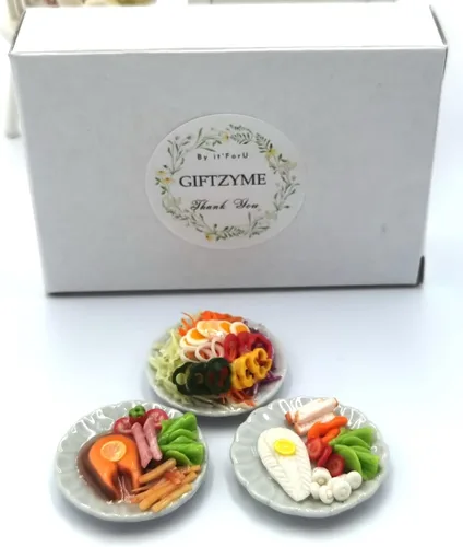 Miniatura 7 de 3 alimentos dietéticos en miniatura para casa de muñecas Comida pequeña comida muñecas coleccionables, comida para muñecas, kits de casa de muñecas