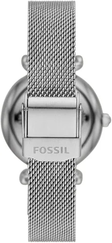 Miniatura 3 de Fossil Carlie Mini - Reloj casual de cuarzo de acero inoxidable y piel para mujer