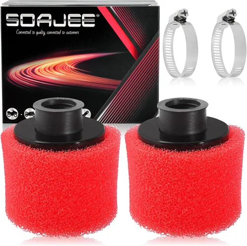 2 filtros de 1.1 pulgadas y 1.102 in para 50cc - 90cc 110cc 125cc 150cc GY6 Engine ATV Quad Scooter Go Kart Mini Moto Pocket Pit Dirt Super Bike