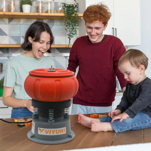 Miniatura 6 de Máquina pulidora eléctrica de vaso vibratorio de 5 libras - Pulido de piezas de metal pequeñas (5 libras)