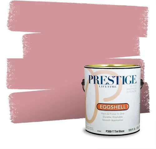 Miniatura 49 de Prestige Paints Pintura exterior e imprimación en uno, 1 galón, plano, coincidencia comparable de Valspar* Amber Rose*