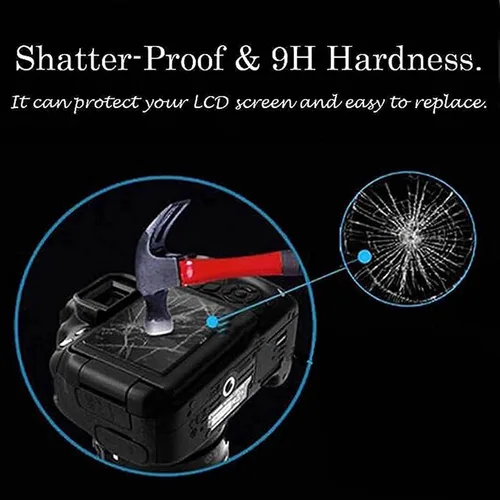 Miniatura 2 de PCTC Protector de pantalla LCD de vidrio templado compatible con cámara réflex digital Nikon D7500 (3 unidades)