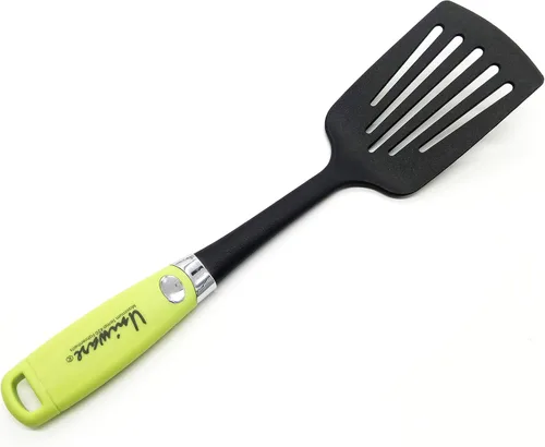 Herramienta de cocina de nailon de grado alimenticio de 14 pulgadas para utensilios de cocina antiadherentes (espátula ranurada antiadherente de 14