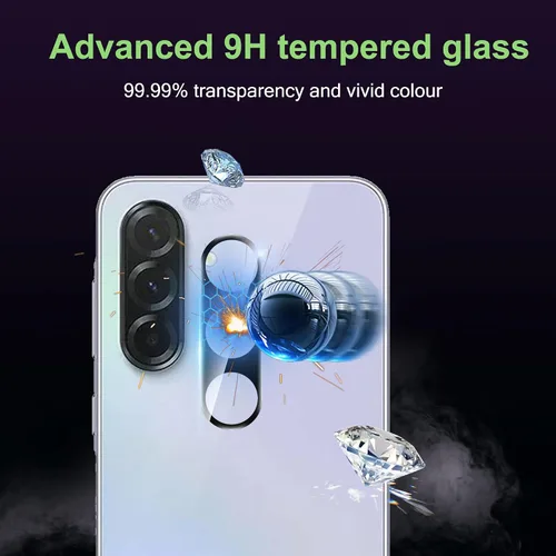 Miniatura 6 de Protector de lente de cámara para Samsung Galaxy A36, antiarañazos, fácil de instalar, alta definición, anti huellas dactilares, película de vidrio
