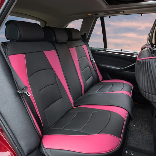 Cojín de asiento FH Group tipo banco, de cuero sintético, ultracómodo, apto para la mayoría de los vehículos, camionetas, vehículos utilitarios o