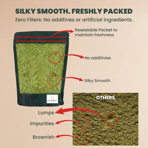 Miniatura 3 de EVARA Moringa en polvo orgánico (12 onzas/11.99 oz) Polvo de hoja de moringa 100% puro y orgánico con nutrientes vitales Para una fuerte