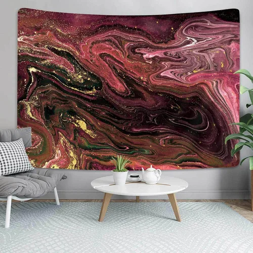 Miniatura 8 de Tapiz de mármol para colgar en la pared para dormitorio, sala de estar, decoración de dormitorio, textura de océano verde, 40 x 30 pulgadas
