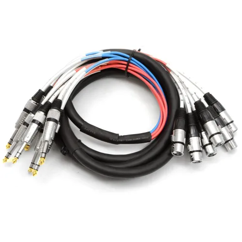 Miniatura 9 de Seismic Audio - SAXT-4x5F - Cable de serpiente hembra TRS a XLR de 4 canales de 1/4 pulgadas - 5 pies de largo - Extremos de servicio - Serpiente