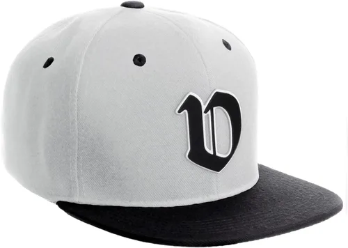 Miniatura 1524 de Daxton Gorra clásica con visera de billete plano con letras del alfabeto inglés antiguo de la A a la Z