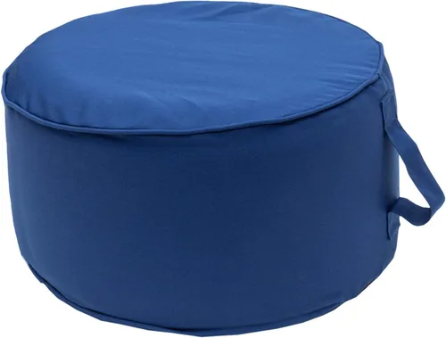 QILLOWAY Otomana inflable para exteriores para patio, puf redondo impermeable, reposapiés inflable, reposapiés al aire libre para piscina, jardín,