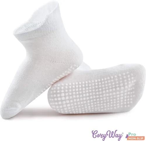 Miniatura 5 de CozyWay - Calcetines antideslizantes para bebés niños y niñas paquete de 6 y 12 unidades calcetines y tobilleras antideslizantes para bebés y niños