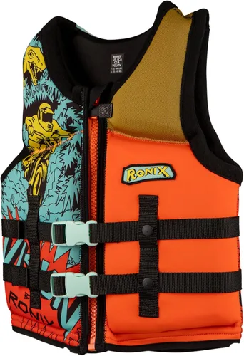 Miniatura 3 de Ronix Vision - Chaleco salvavidas CGA para niño - Azul/Naranja/Amarillo