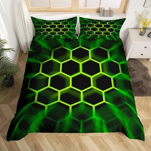 Miniatura 17 de Erosebridal Juego de funda de edredón para niños, niñas, niños y adolescentes, juego de ropa de cama de videojuegos, tamaño individual, funda