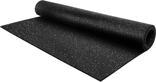 Miniatura 12 de Rollo de piso de goma resistente de 1/4" de espesor de Floor Inc Tapetes de piso de goma reciclada flexibles para gimnasio en casa Tapete