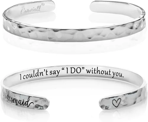 Miniatura 38 de Carviell Pulseras grabadas para mujer, inspiradoras, amistad, amor, mamá, hija, hermana, cristiana, graduación, conmemoración y regalos de boda, más