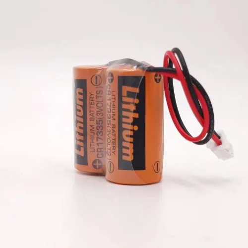 Miniatura 5 de (2 piezas) MR-BAT6V1 2CR17335A WK17 6V 1800mAh PLC batería para J4 servo PLC batería con enchufe