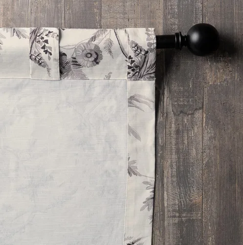 Miniatura 8 de Maison d' Hermine Cortinas para Sala de Estar 100% Algodón 84 Pulgadas de Largo Un Panel Cortinas de Filtrado de Luz Toile para Ventanas de 37