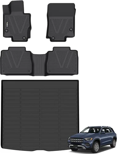 Miniatura 26 de Tapetes de piso para todo clima y forro de carga con respaldo para Chevrolet Suburban de 7 asientos 2021-2025 / GMC Yukon XL de 7 asientos