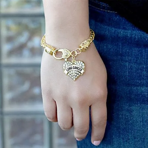 Miniatura 2 de Inspired Silver - Pulsera de oro con colgante de corazón con circonita cúbica