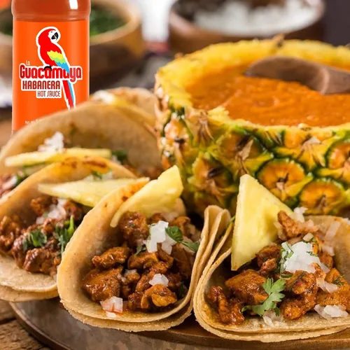 Miniatura 2 de La Guacamaya Salsa picante Habanera (5.07 fl.oz.) - Salsa picante mexicana con pimienta habanero - Salsa picante - Salsa picante Comida mexicana